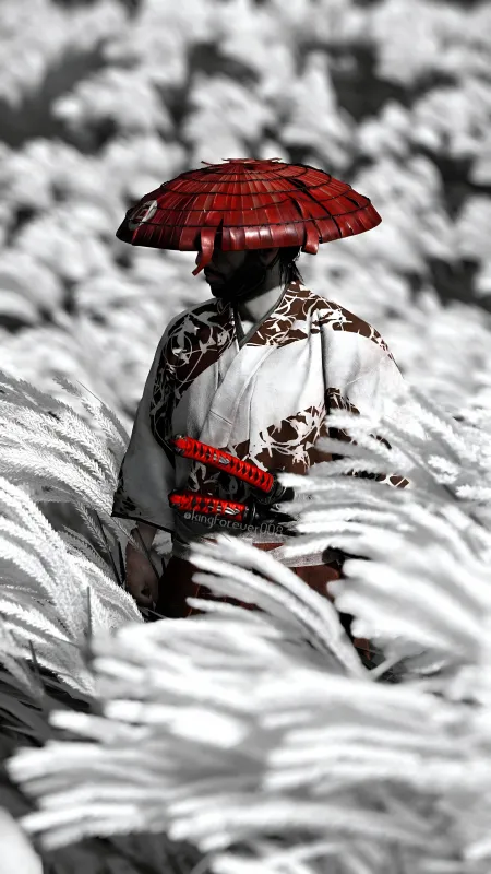 Ghost of Tsushima, iPhone background 4K