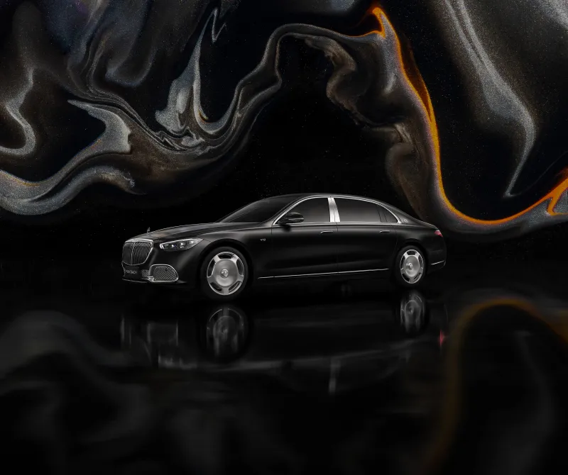 Mercedes-Maybach S 680 4MATIC, Black cars, 2024, Dark aesthetic