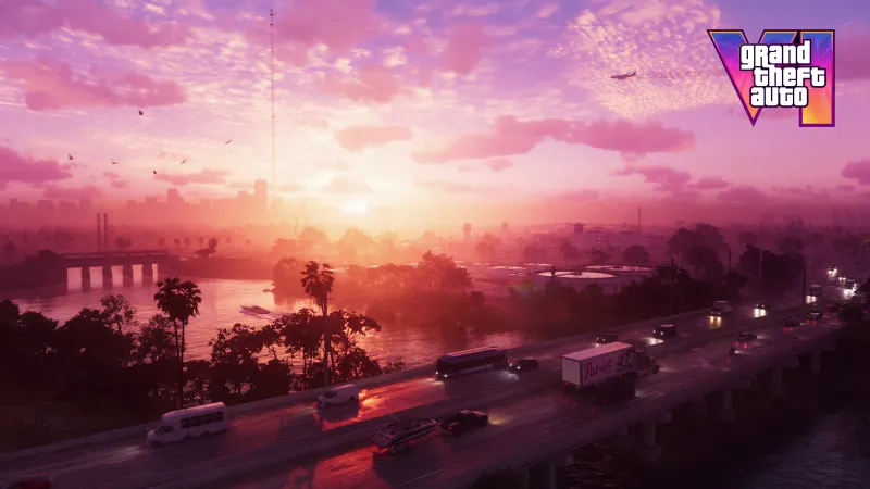 Vice city in GTA 6, Desktop background