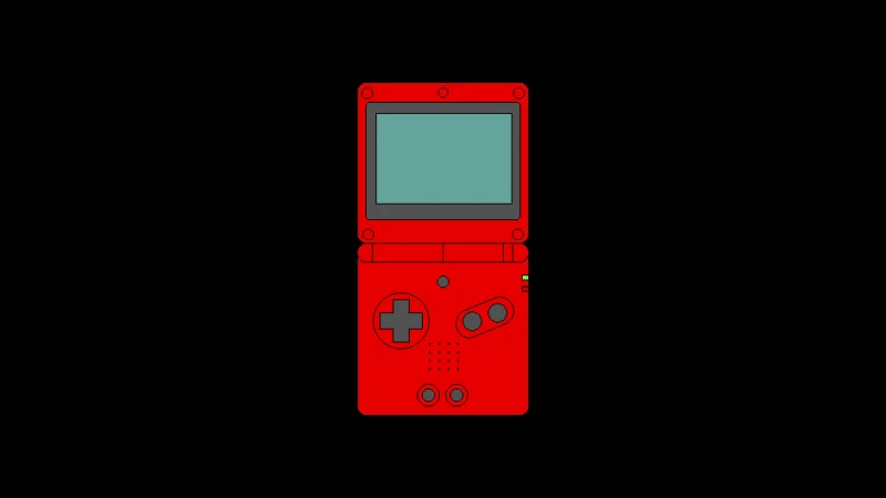 Game Boy 4K background, Black, Minimalist