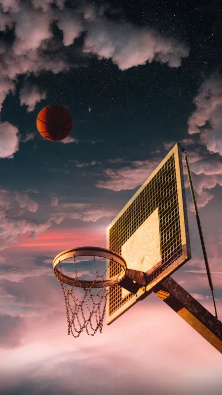 Basketball Backboard, iPhone wallpaper 4K