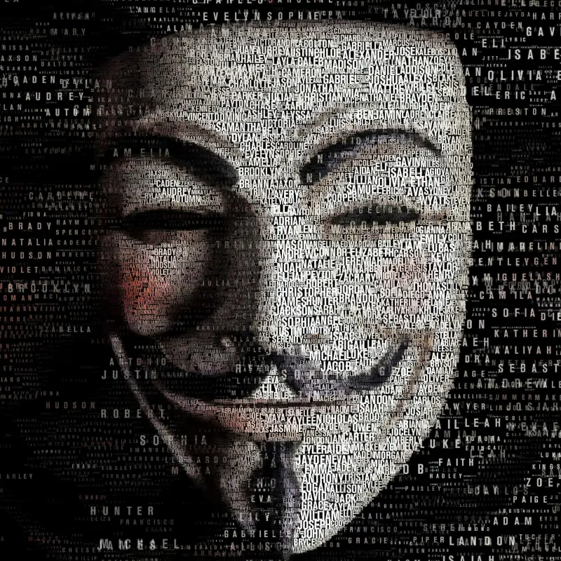 Anonymous mask, iPad wallpaper HD