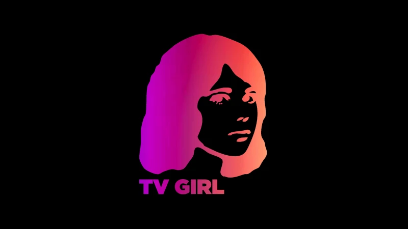 TV Girl, 5K wallpaper, AMOLED, Black background