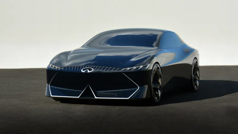Infiniti Vision Qe wallpaper, Electric sedan concept, Japan Mobility Show