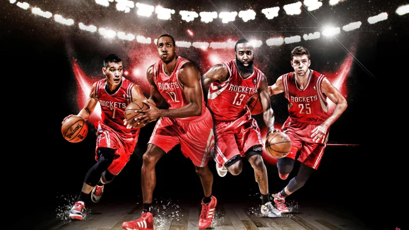 Houston Rockets Team HD Desktop Background