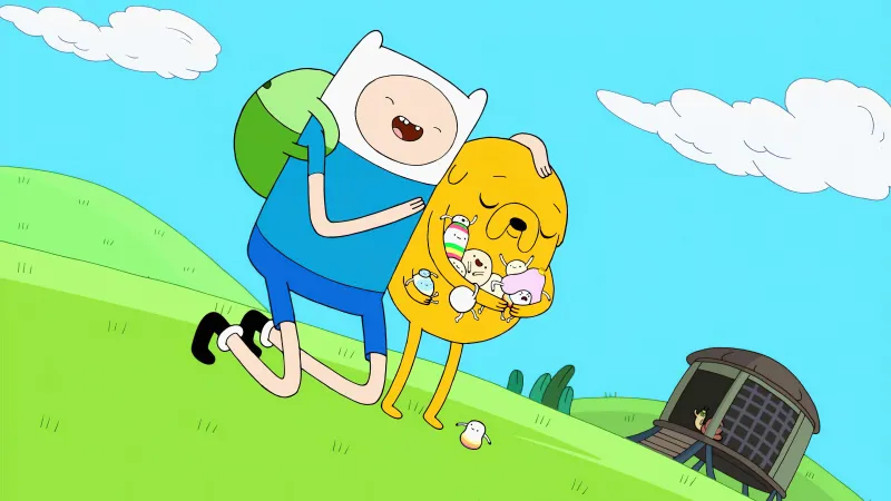 Adventure Time, Jake and Fin, Desktop background