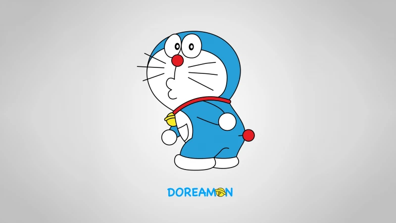 Doraemon, Cute cartoon, 4K