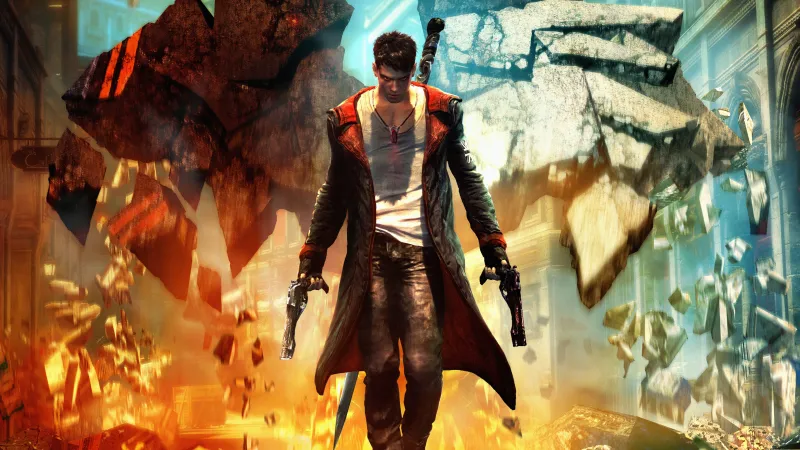 Dante in DmC Devil May Cry, Game wallpaper