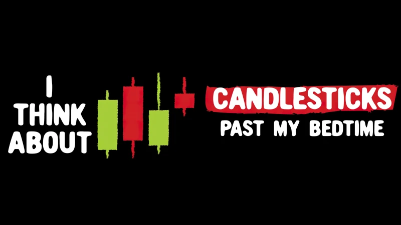 Candlestick pattern background, Trading