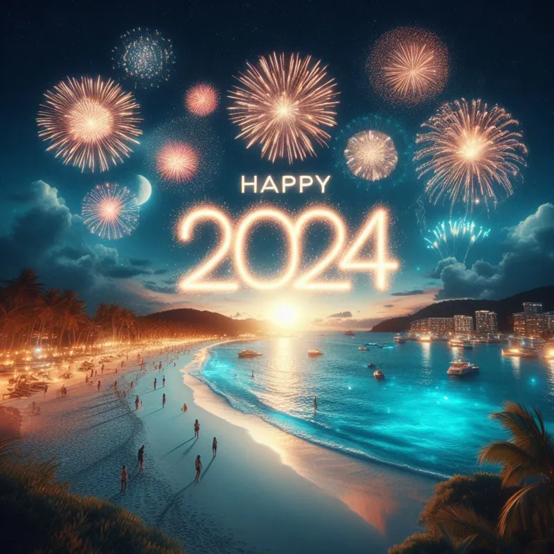 Happy 2024 HD wallpaper