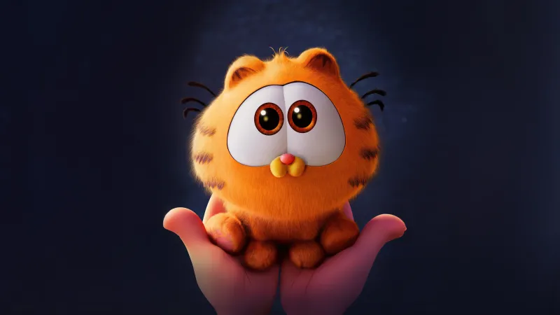 The Garfield Movie, 5K, 2024 Movies, Animation movies, Baby Garfield