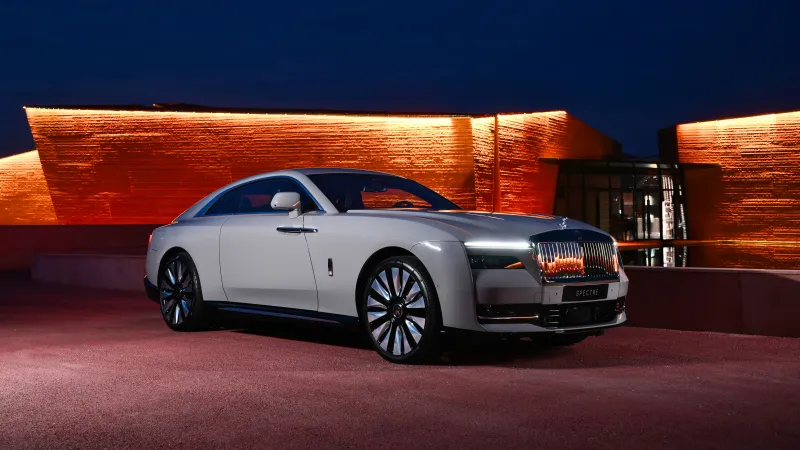 Rolls-Royce Spectre 5K wallpaper, 2024, Luxury EV, Night