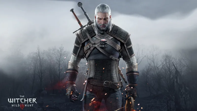 Geralt of Rivia 8K wallpaper, The Witcher 3 Wild Hunt