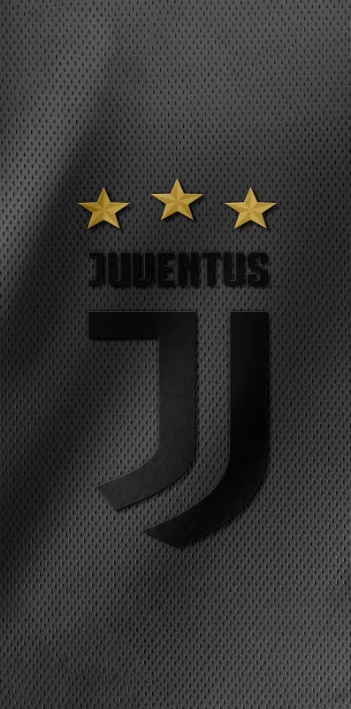 Juventus FC Phone background, Monochrome, Dark background