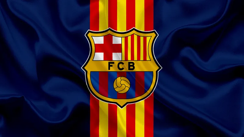 FC Barcelona Logo, Desktop wallpaper 4K