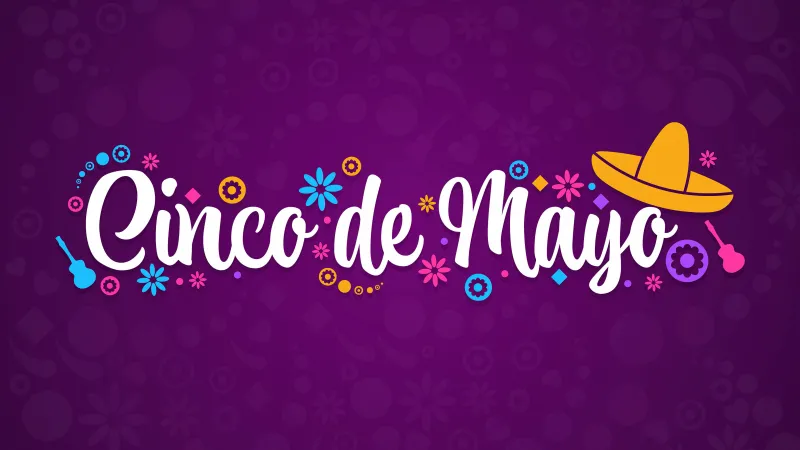 Cinco de Mayo, Purple background