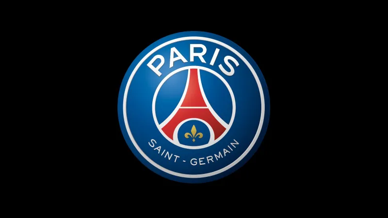 Paris Saint-Germain FC Logo, Black background