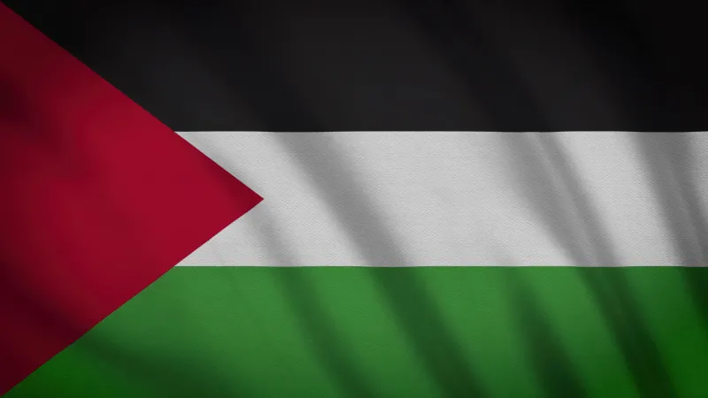 Palestine Flag, Desktop wallpaper 4K