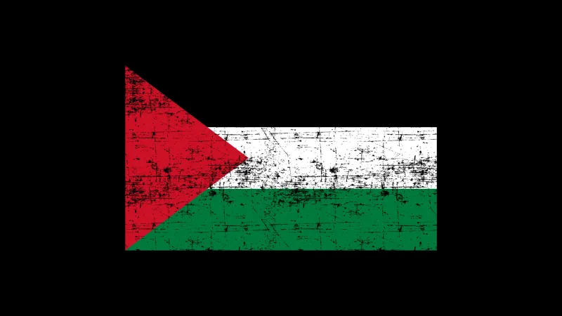 Palestine, Black background