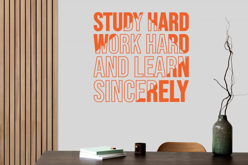 Study wallpaper 5K, Study hard, Work harder, Learn sincerely