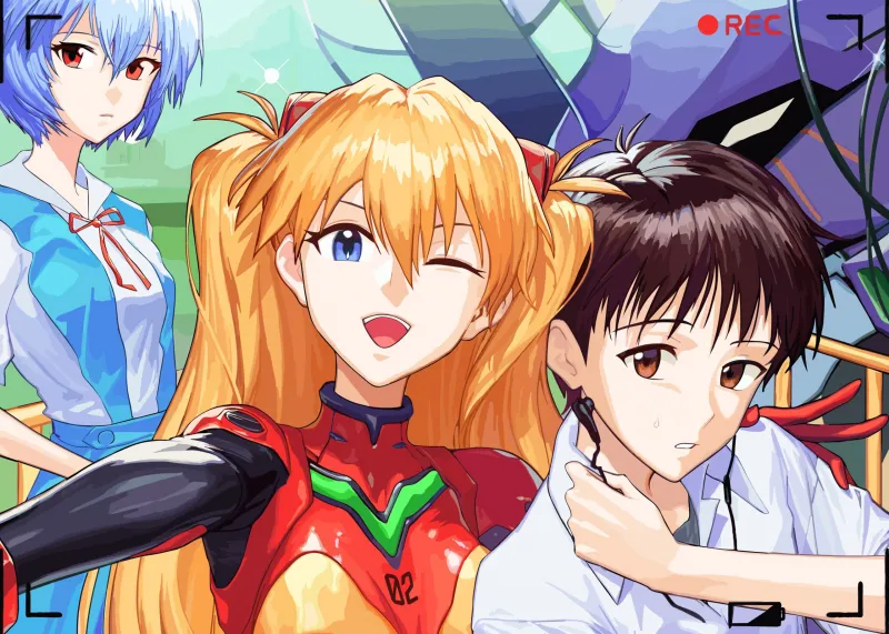 Asuka Langley Soryu, Shinji Ikari, Neon Genesis Evangelion HD wallpaper