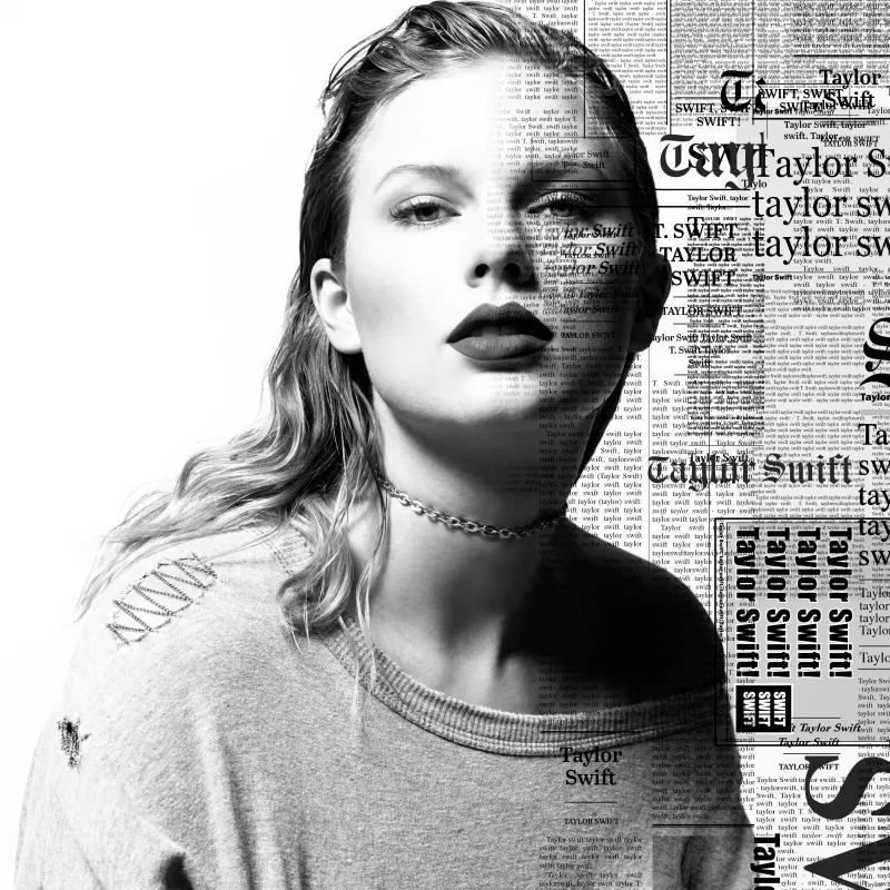 Taylor Swift, Reputation, Monochrome, American singer, 5K, Black and White