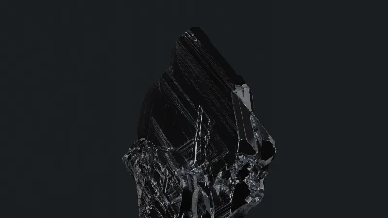 Google Pixel 8 Pro Dark theme, Sapphire, Fluorite Crystal, Fractal, Gemstone, 5K
