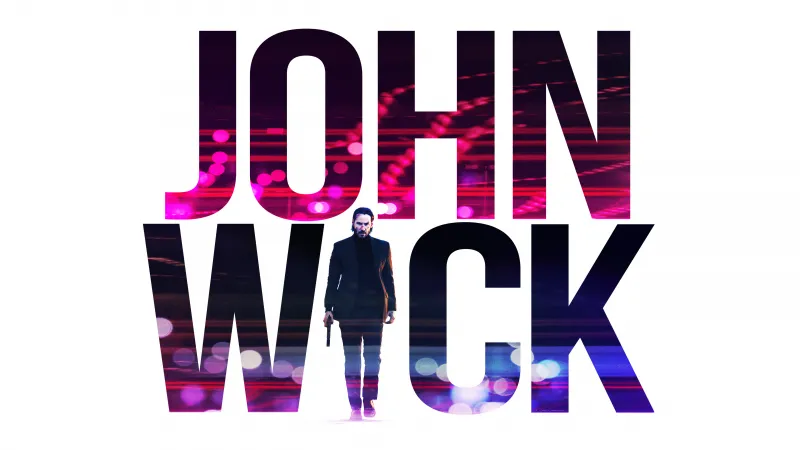 Keanu Reeves as John Wick, 5K background