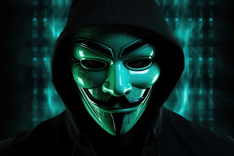 Hacker, Anonymous, Hoodie, Mask, 5K