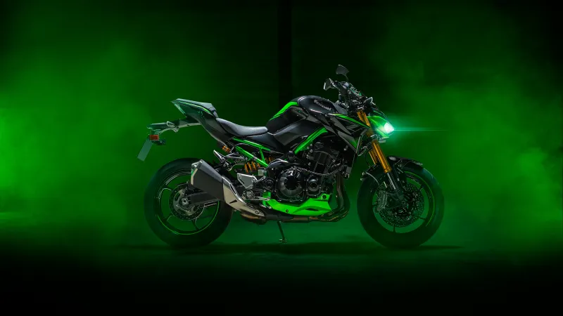 Kawasaki Z900, 5K wallpaper, 2024, Sports bikes, Green