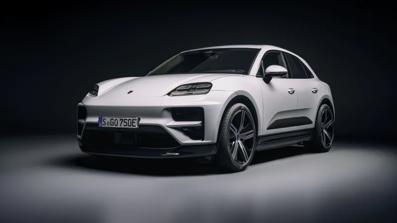 Porsche Macan Turbo, Electric cars, 2024, 8K background