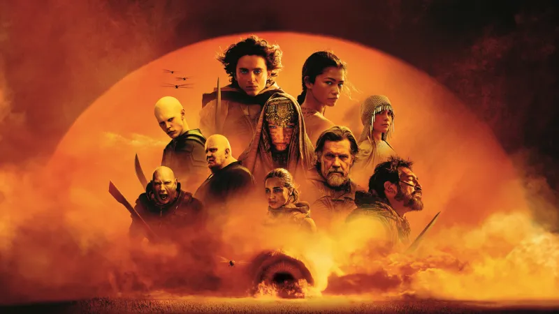 Dune: Part Two, 8K wallpaper, 2024 Movies, Movie poster