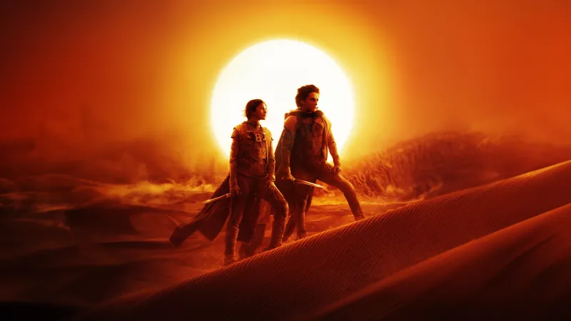 Dune 2, 8K wallpaper, 2024 Movies, 5K, Timothée Chalamet as Paul Atreides, Zendaya as Chani