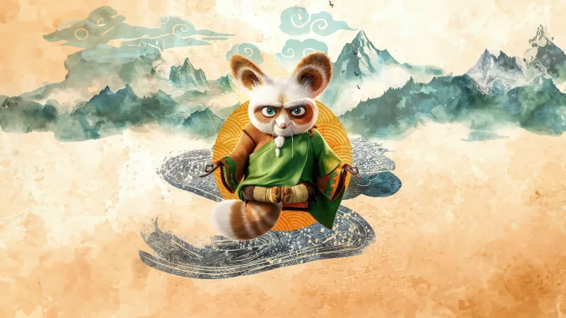 Master Shifu wallpaper, Kung Fu Panda 4