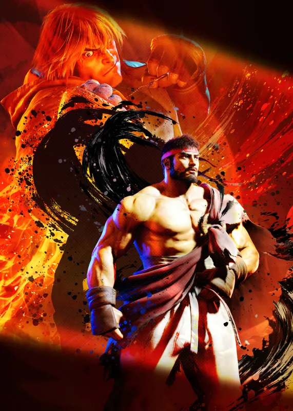 Ryu vs Ken, Street Fighter Phone background