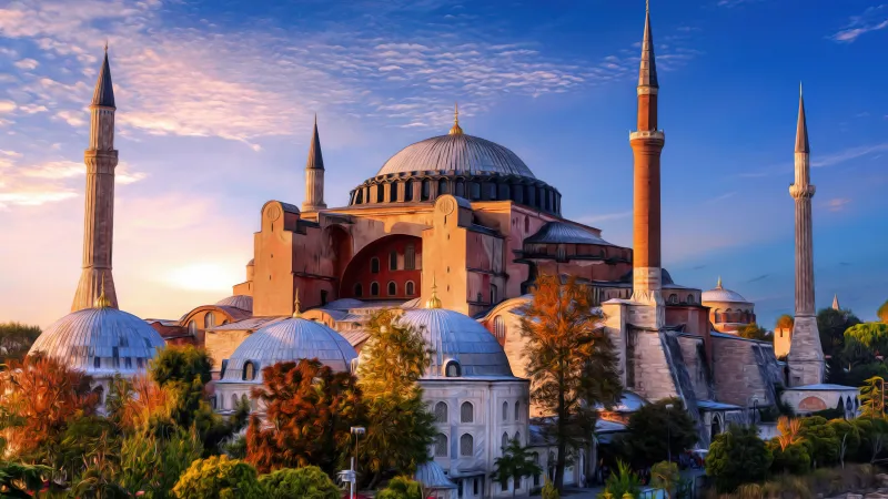 Hagia Sophia, Istanbul, Turkey, Ancient architecture, Islamic