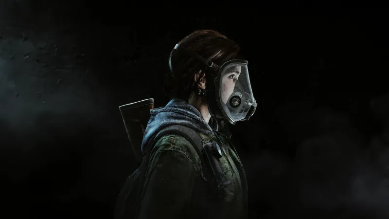 Ellie Williams 5K wallpaper, The Last of Us Part II, Dark background