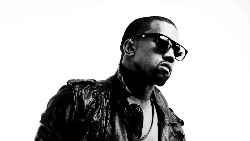 Kanye West, Black and White Wallpaper