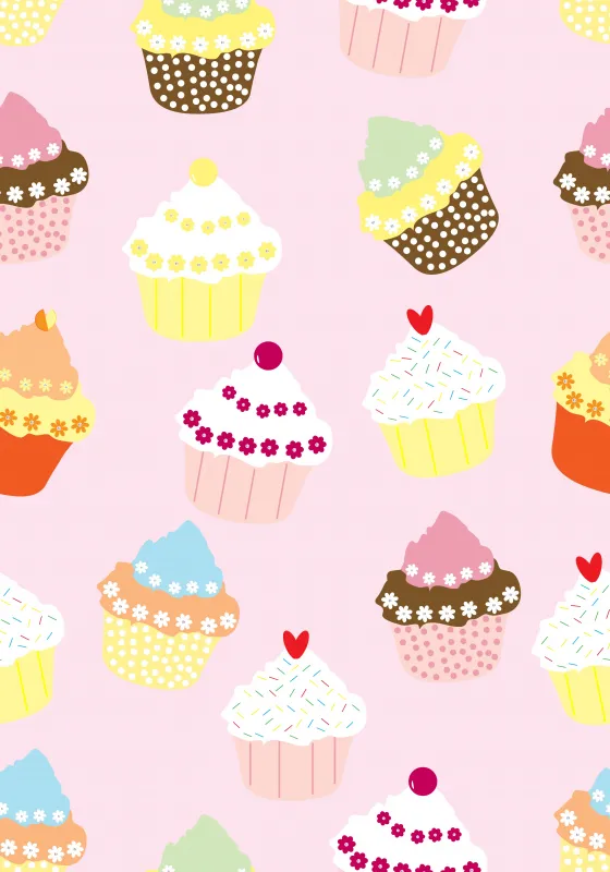 Cupcake iPhone wallpaper 4K