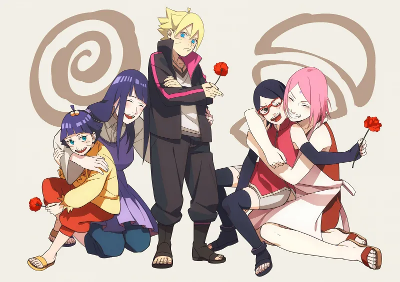Sakura Haruno, Sarada Uchiha, Hinata Hyuga, Himawari Uzumaki, Boruto: Naruto the Movie