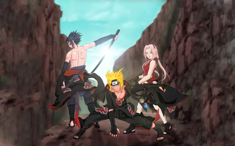 Sasuke Uchiha, Naruto Uzumaki, Sakura Haruno