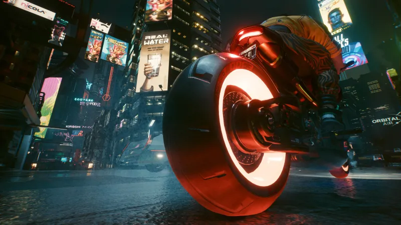 Cyberpunk 2077, Neon motorcycle