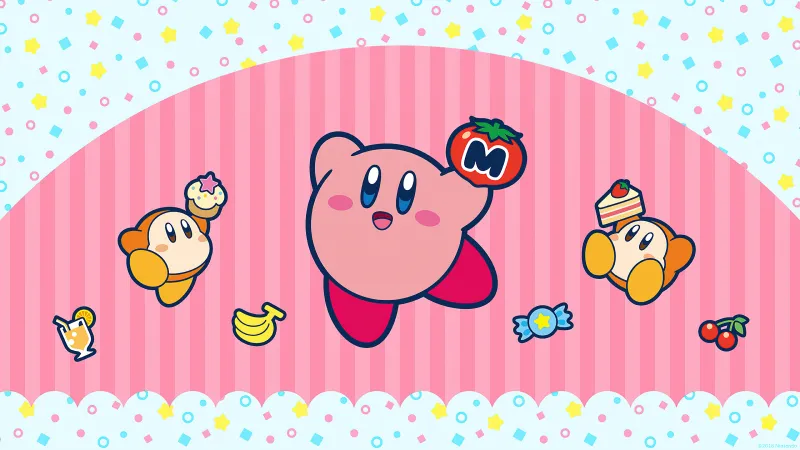 Kirby, Nintendo 4K wallpaper, Cartoon