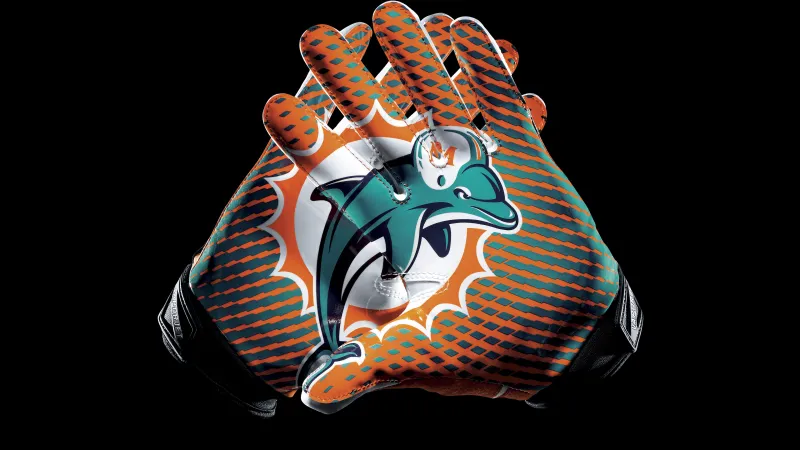 Miami Dolphins Gloves Wallpaper