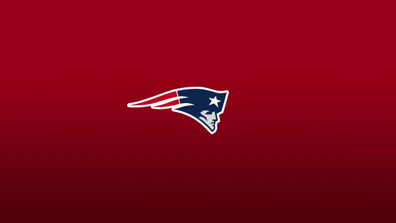 New England Patriots, Red background, Logo
