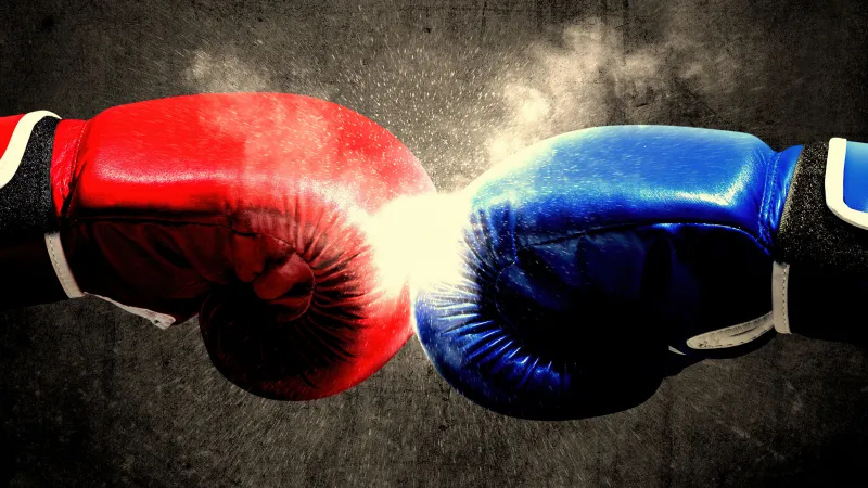 Boxing Punch Gloves, Sepia background