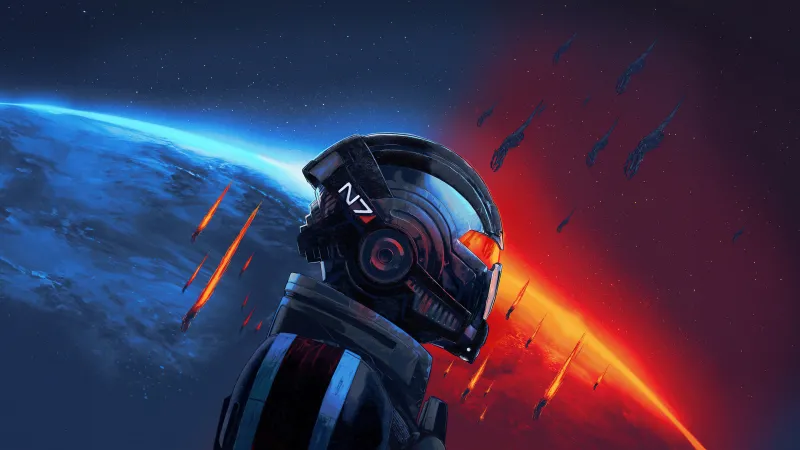Mass Effect N7 Armor, 5K wallpaper