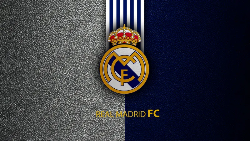 Real Madrid CF Emblem, Logo wallpaper 5K, Football club, Spanish