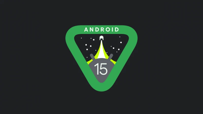 Android 15 Developer Preview, 5K wallpaper, Logo, Minimalist, Dark background