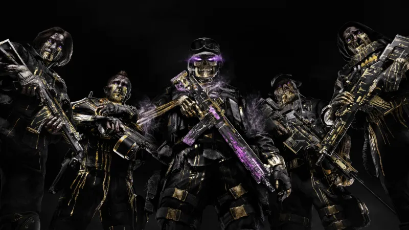 Call of Duty Warzone 2 Blackcell, 2024 Games, Black background, 5K wallpaper, Black background